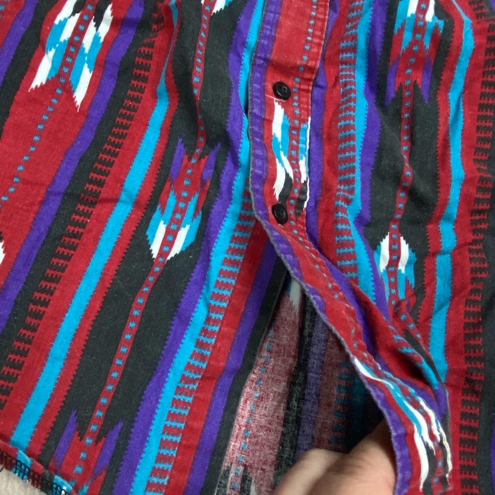 Furst Of A Kind Aztec Print Button Down Skirt - image 4